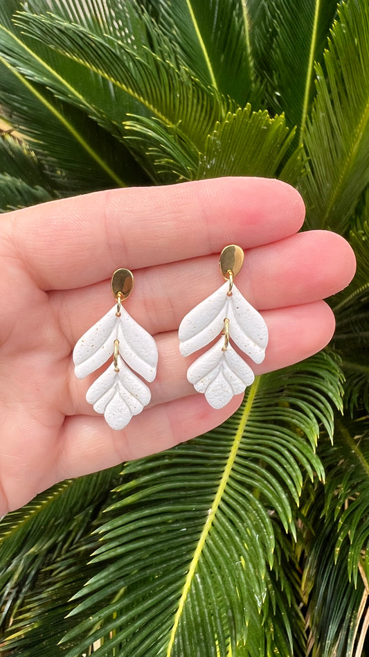 Boucles d’oreilles Guavi blanc
